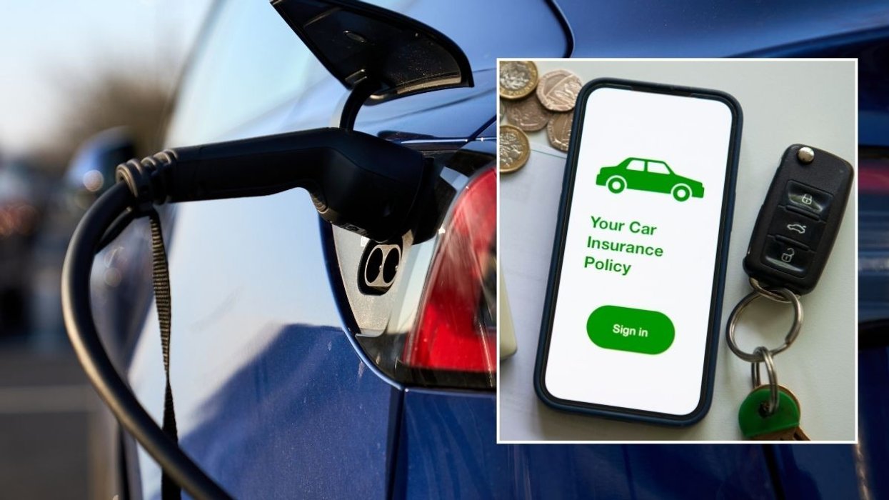Electric car charging and a car insurance policy