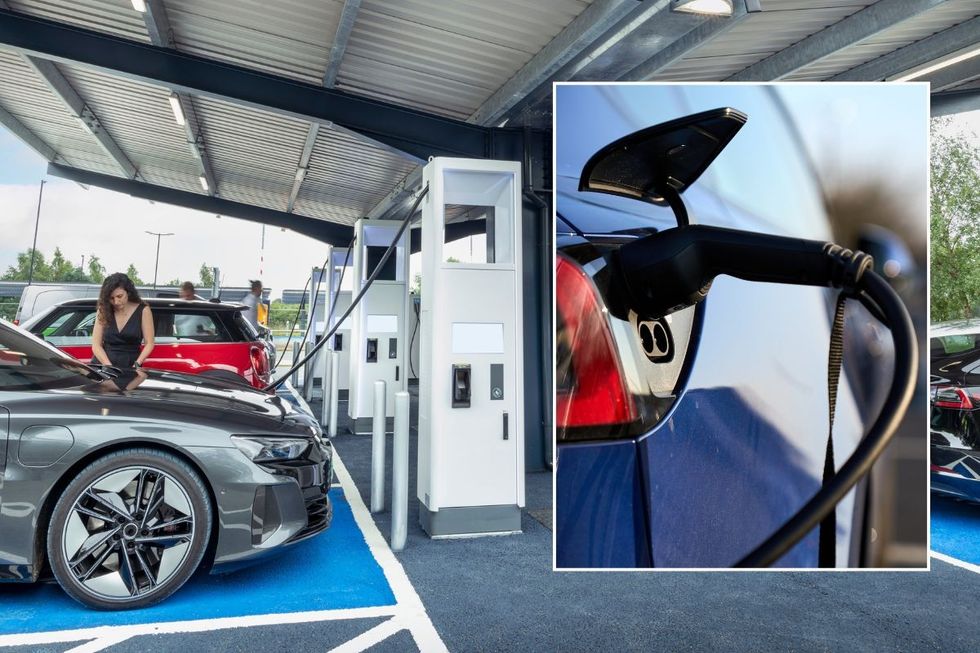 Electric car charging and an EV charger