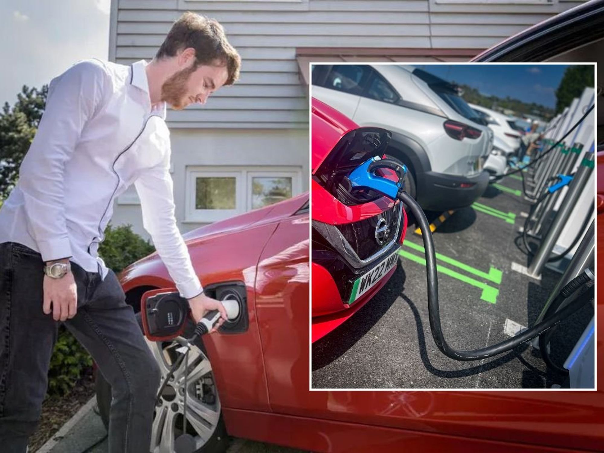 Electric car charging and an EV charger