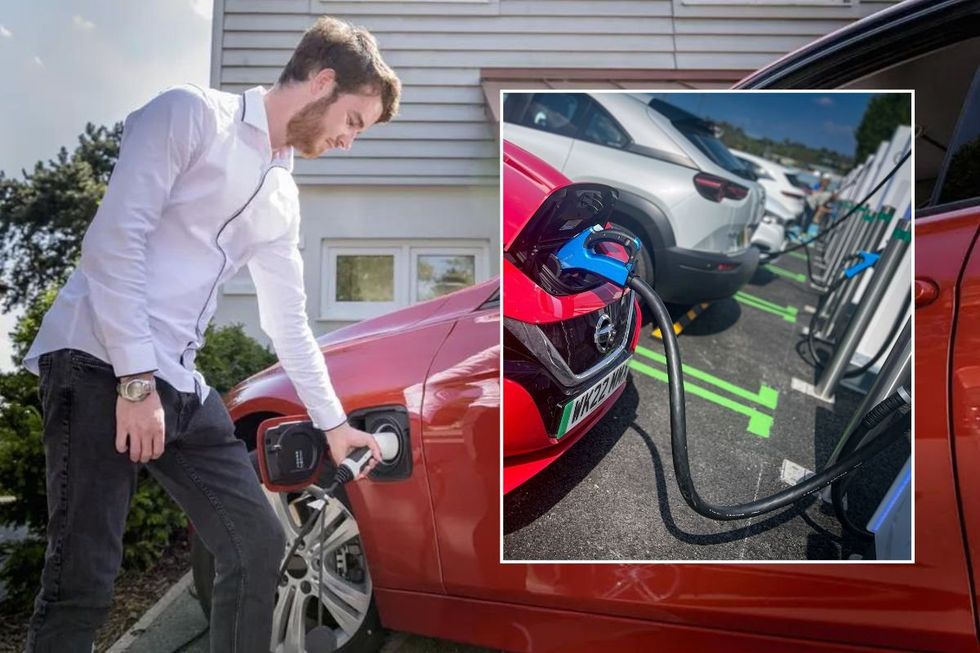 Electric car charging and an EV charger