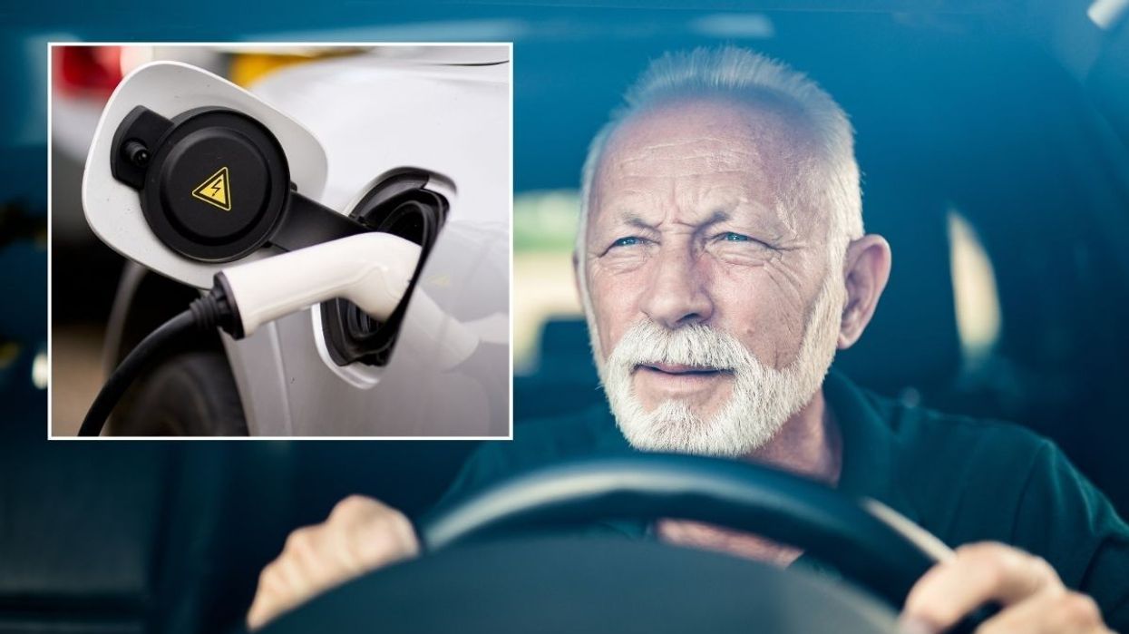 Electric car charging and elderly driver
