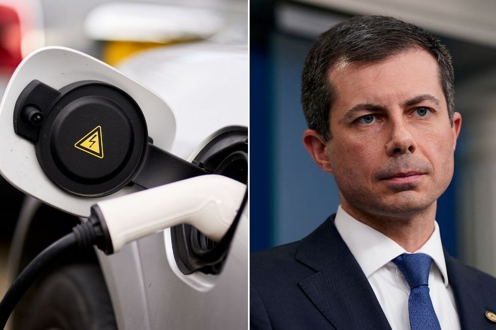 Electric car charging and Pete Buttigieg