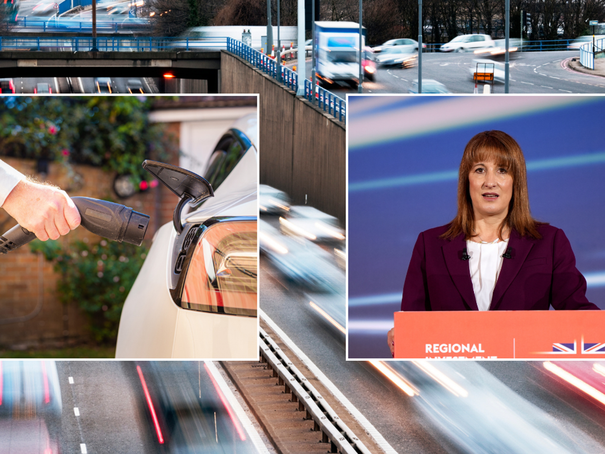 Electric car charging and Rachel Reeves