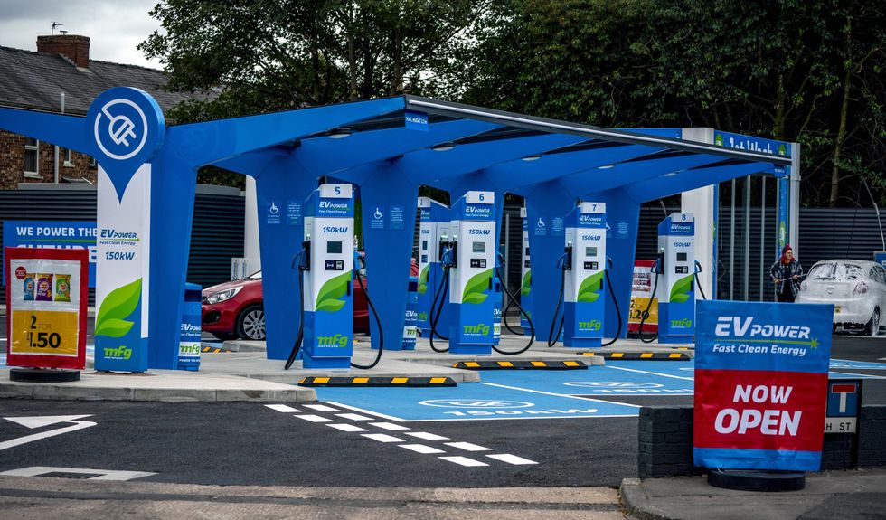 Electric car charging station
