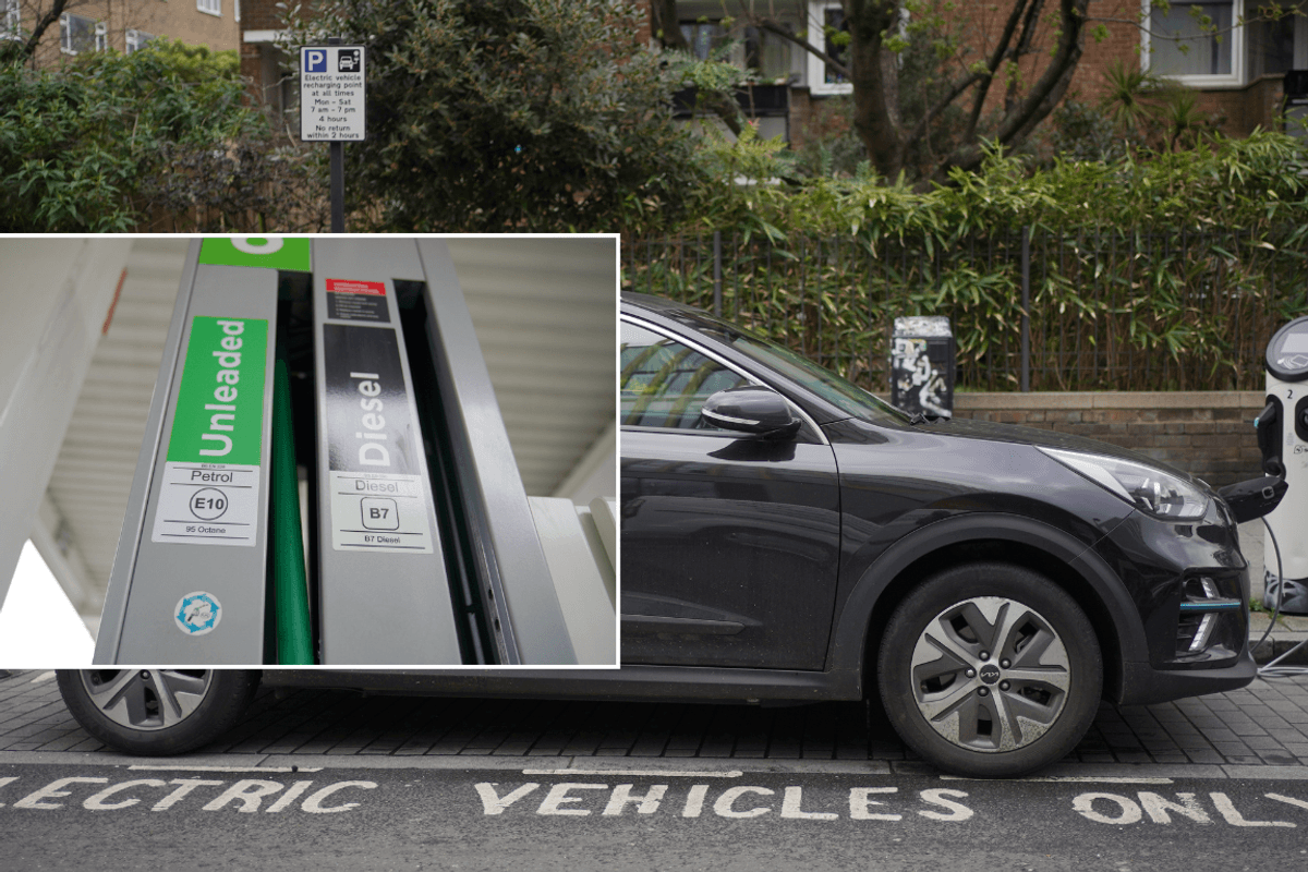 electric car/diesel/petrol