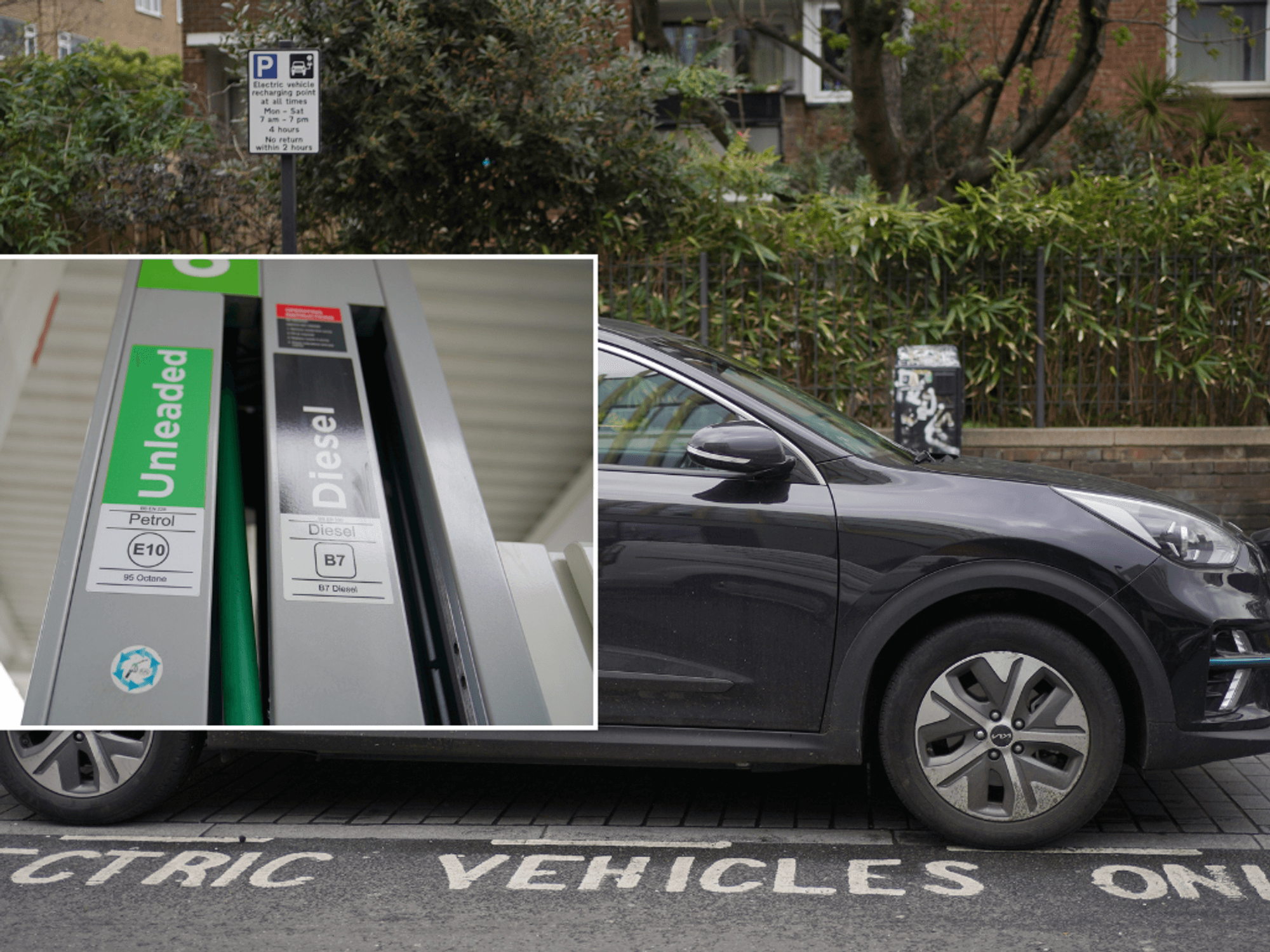 electric car/diesel/petrol