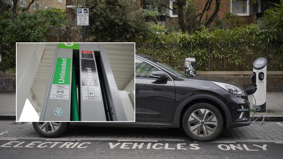 electric car/diesel/petrol