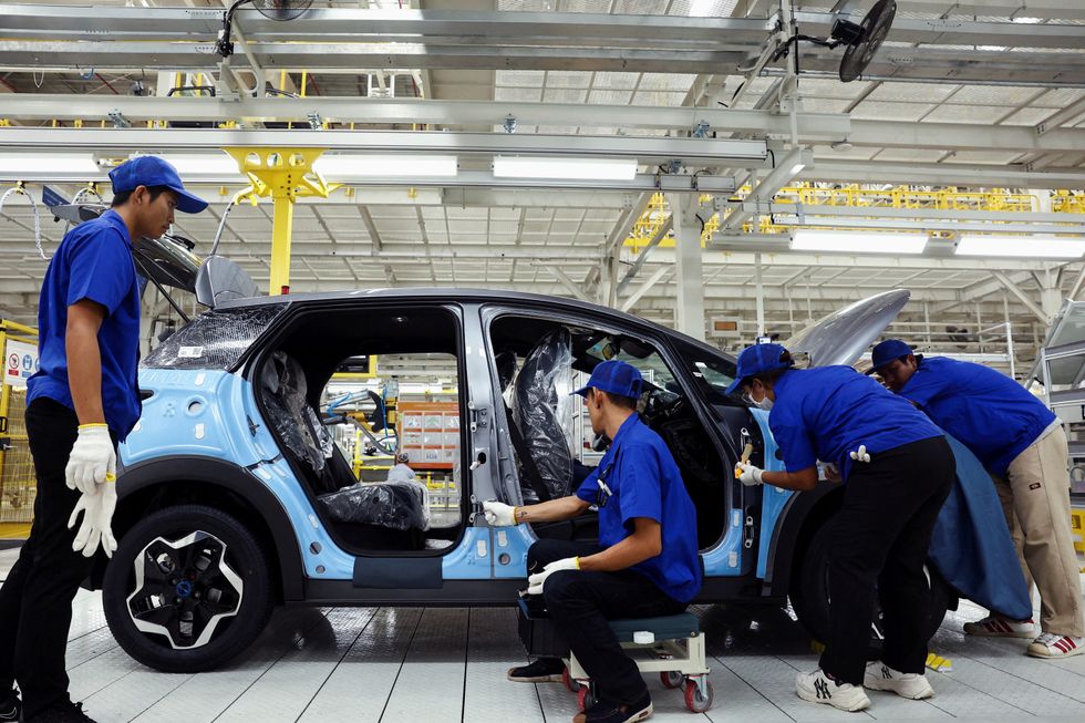 Electric car production