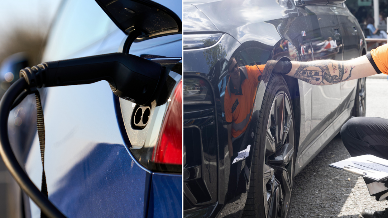 electric car/tyre check