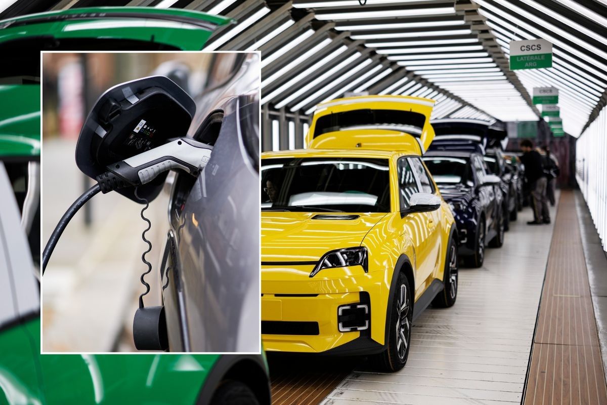 Electric cars and a Renault 5 production line