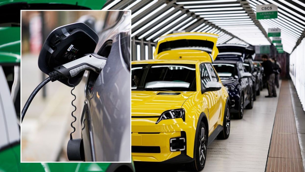 Electric cars and a Renault 5 production line