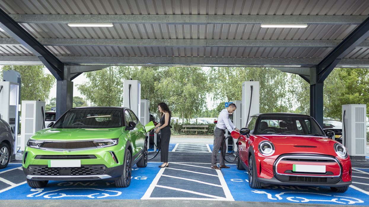 Electric cars charging