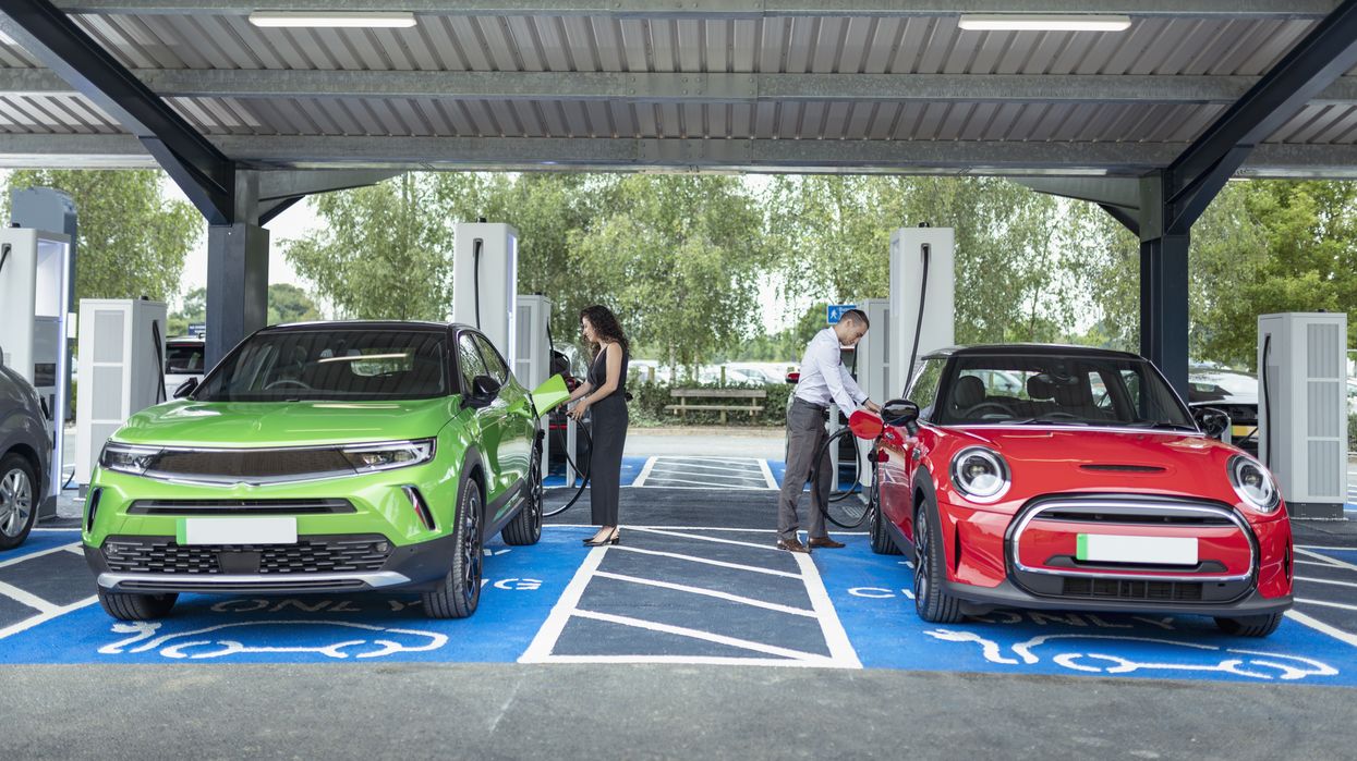 Electric cars charging