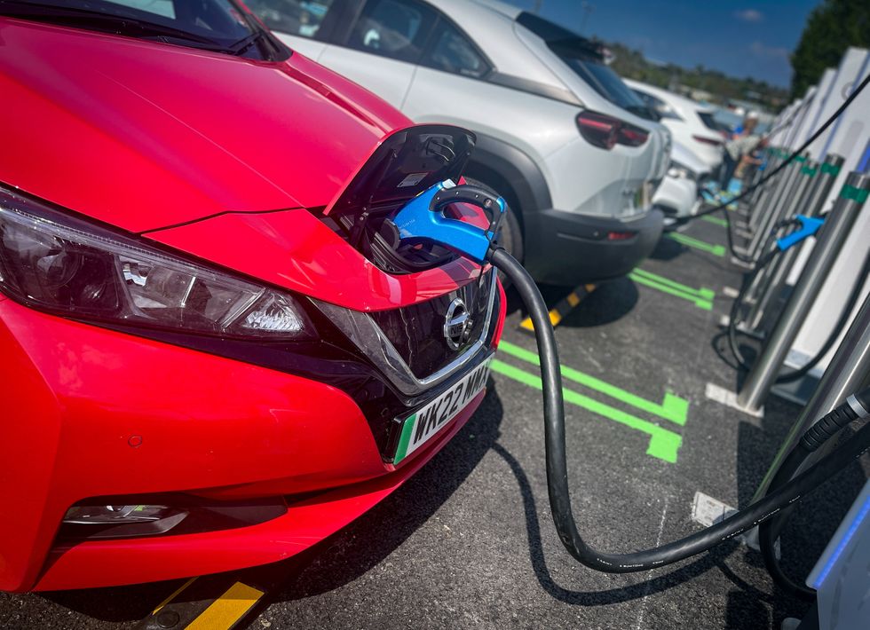 Electric cars charging