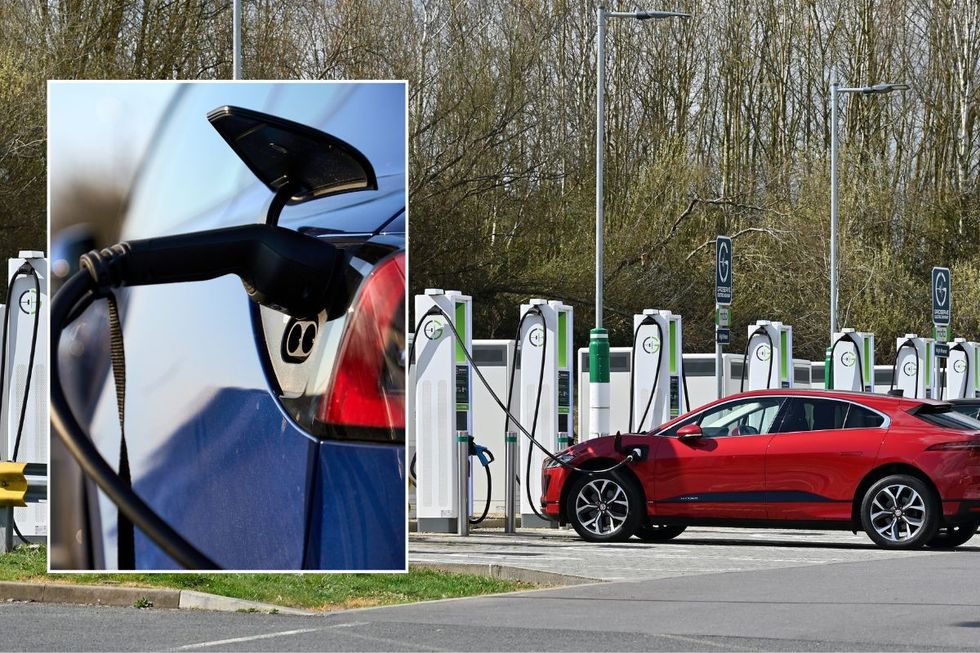 Electric cars charging
