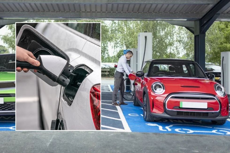 Electric cars charging