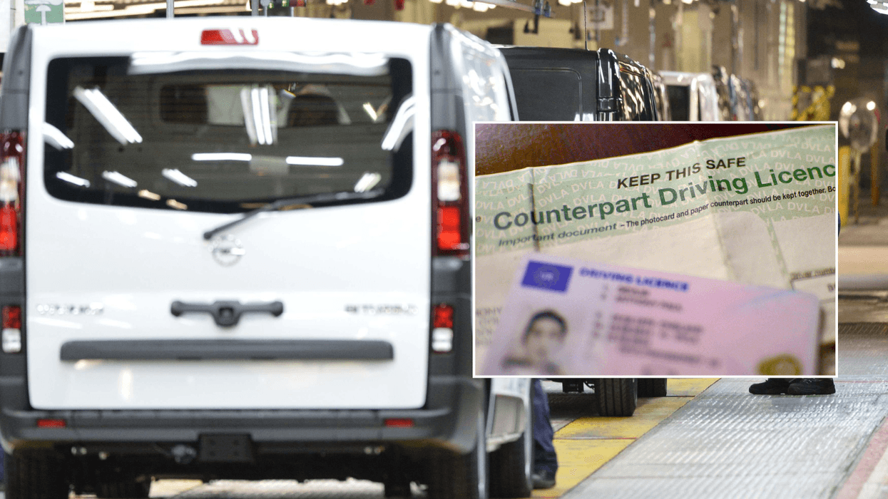 electric van and driving licence