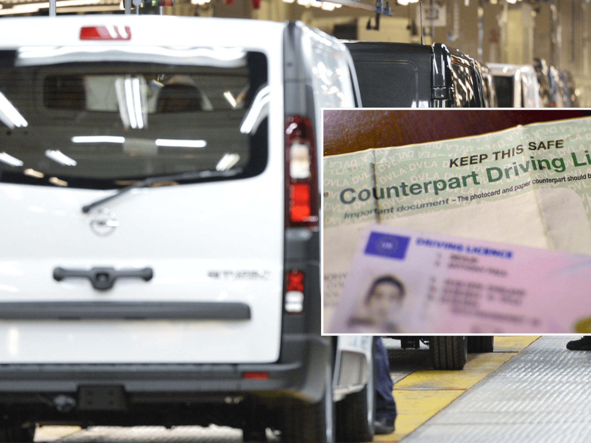 electric van and driving licence