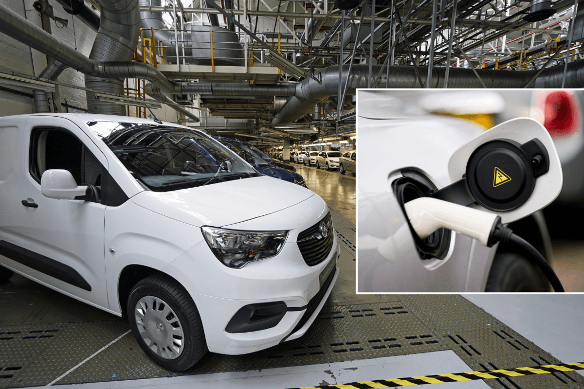 electric van and electric charger