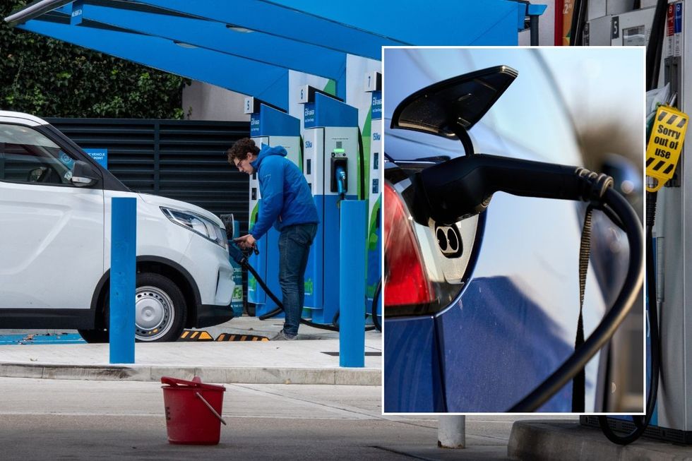 Electric van charging and an EV charger