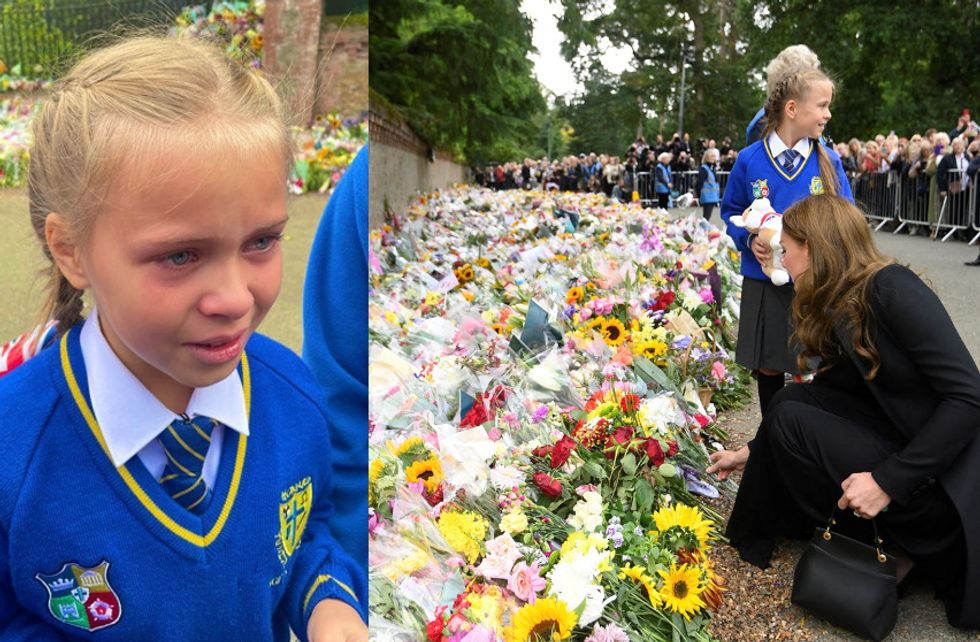 Elizabeth had tears in her eyes when recalling her moment with the Princess of Wales