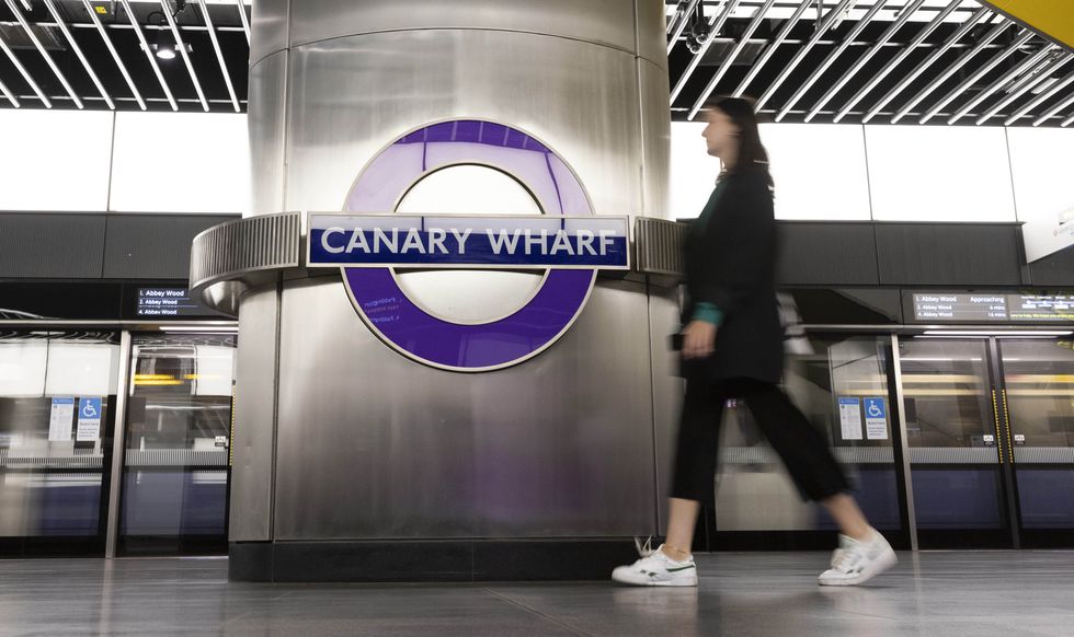 Elizabeth line will cut journey times to Canary Wharf by up to 20 minutes from central London.