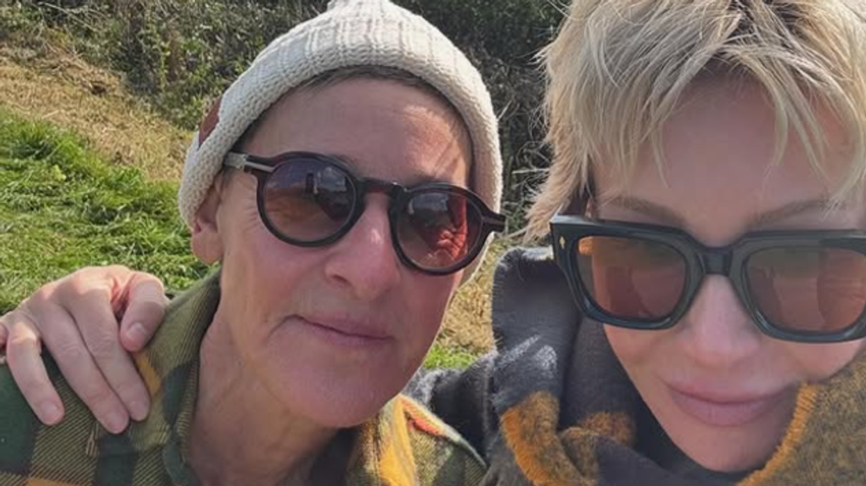 Ellen DeGeneres and  Portia de Rossi.