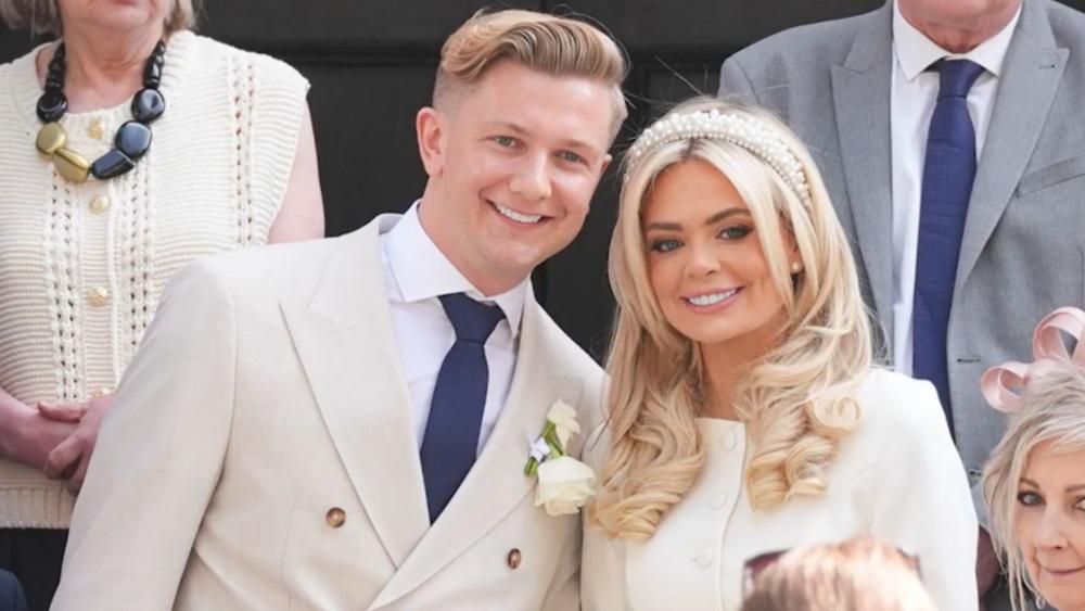 Ellie Costello and her new husband Gerard Durkan