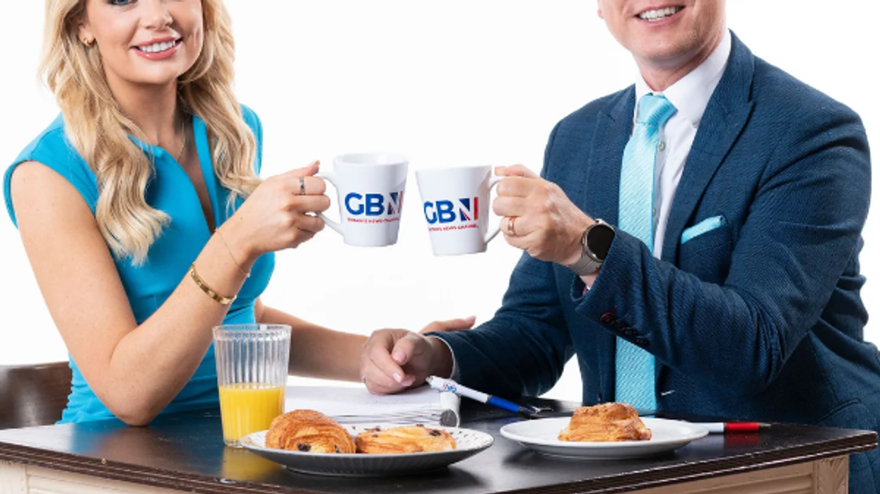 ellie costello and stephen dixon using the GBN Studio Mug