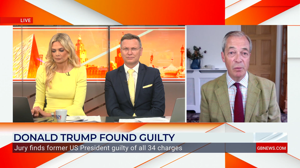 Ellie Costello, Stephen Dixon and Nigel Farage