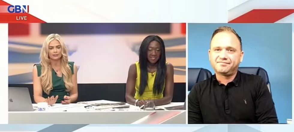 Ellie, left, was stalked by Jones, right, after interviewing him live on air