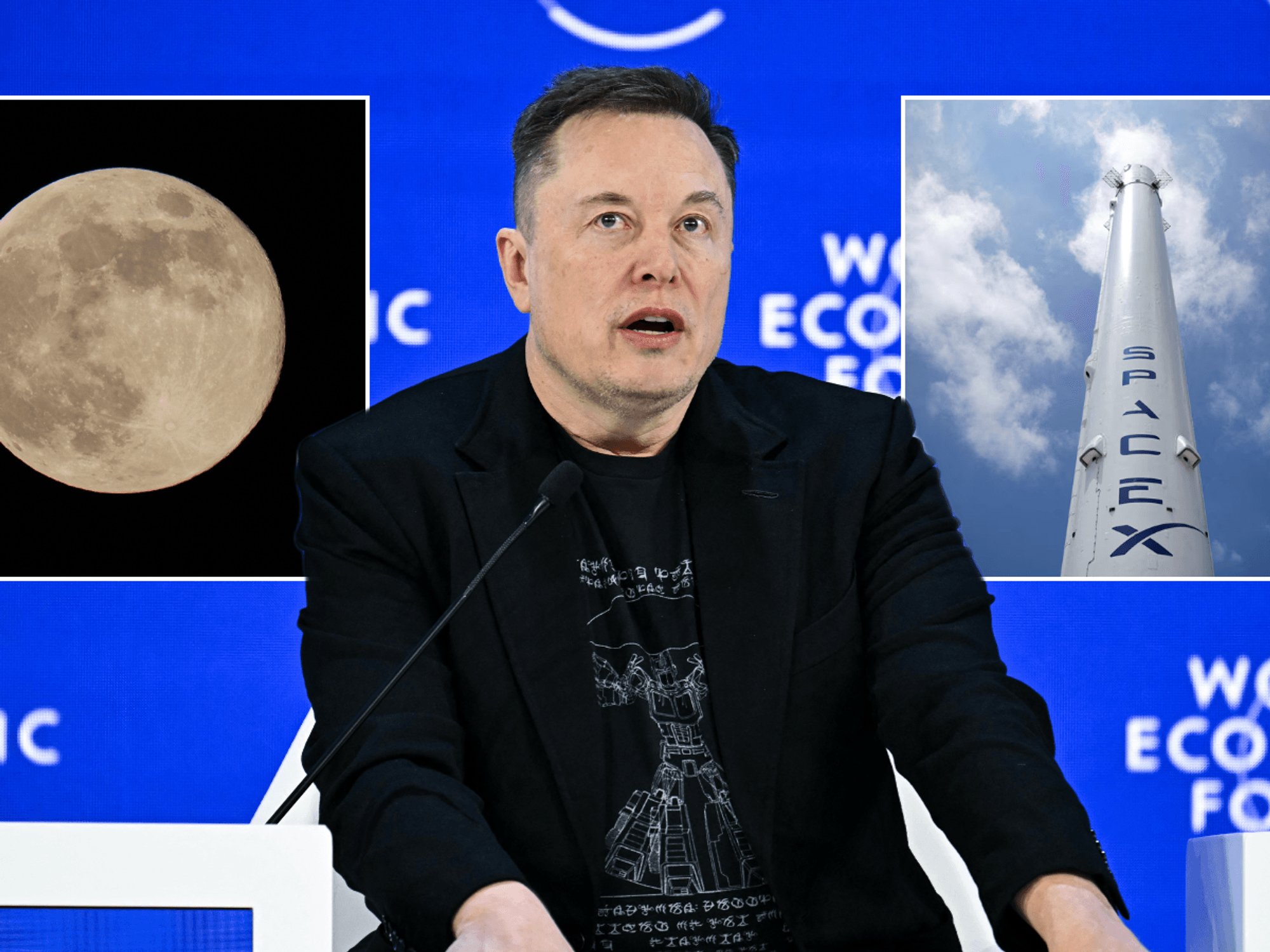 Elon and SpaceX Rocket