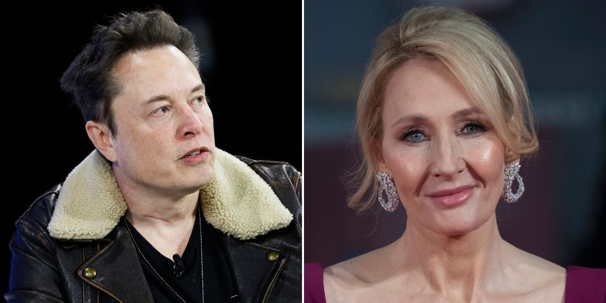NextImg:Elon Musk backs JK Rowling in transgender row as he labels author 'Absolutely right!'