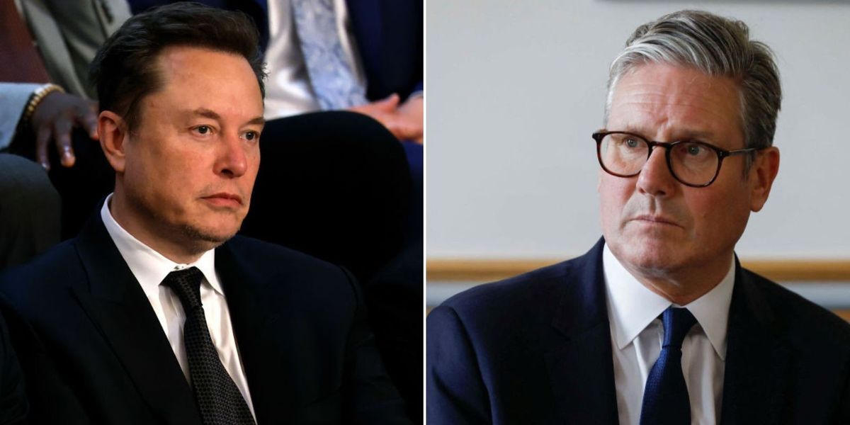 NextImg:Elon Musk launches savage attack on Keir Starmer as he wades in on violent riots