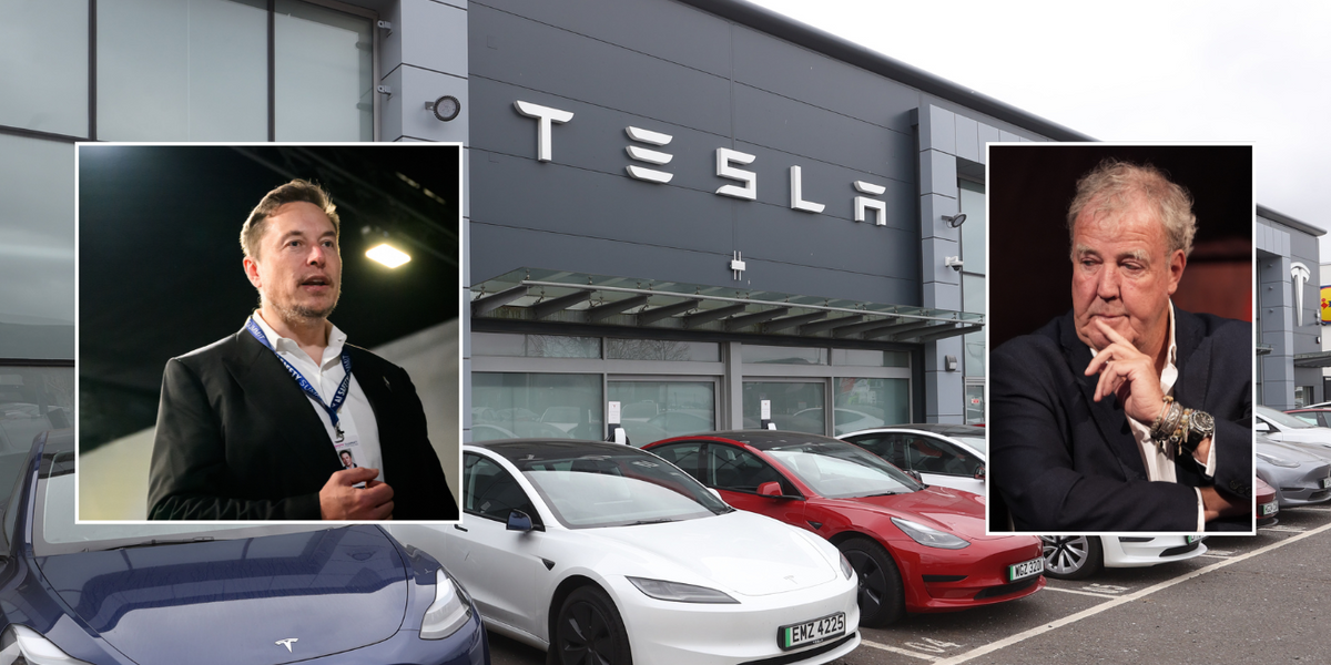 NextImg:Jeremy Clarkson takes swipe at 'ridiculously expensive' Tesla cars in latest jab at Elon Musk