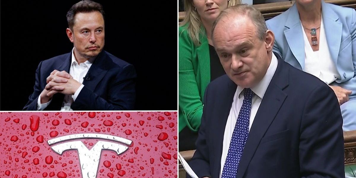 NextImg:Elon Musk's latest Tesla project slammed by Ed Davey over 'national security concerns' - 'He's no friend of the UK!'