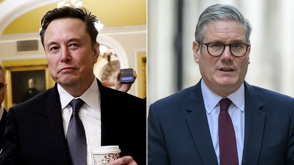 Elon Musk, Keir Starmer