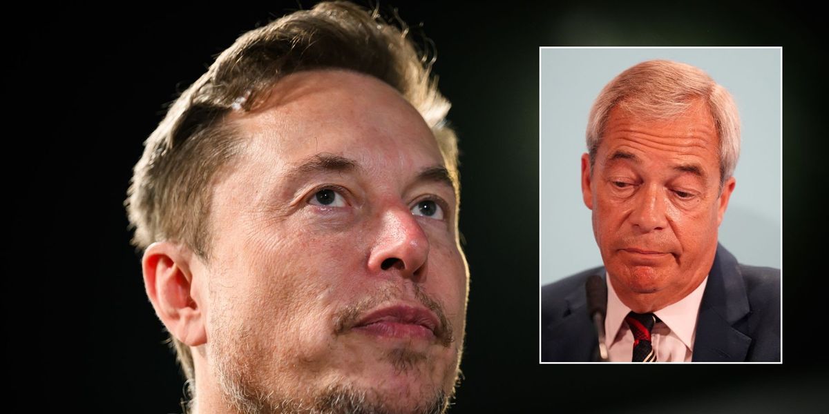 NextImg:Elon Musk launches scathing attack on 'weak' Nigel Farage who will 'change nothing of significance politically'
