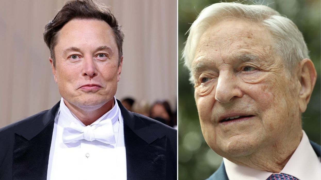 Elon Musk (left) and George Soros (right)