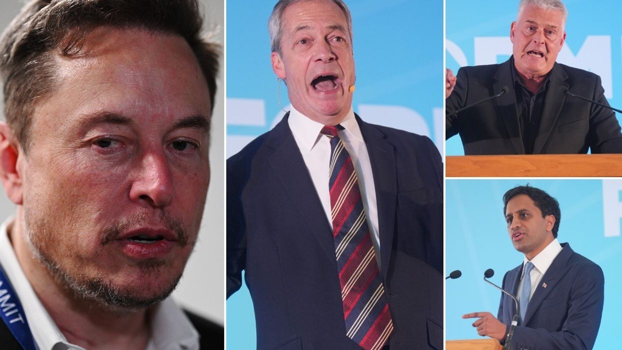 Elon Musk, Nigel Farage, Lee Anderson and Zia Yusuf