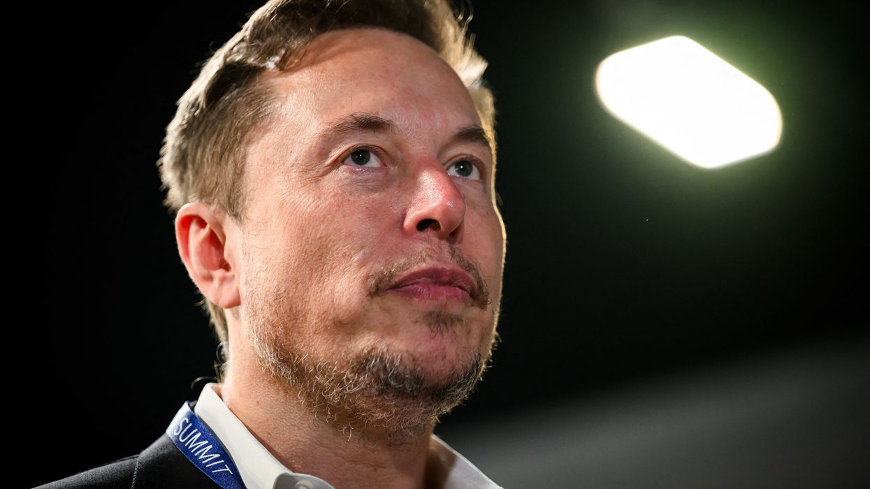 elon musk pictured staring into the distance