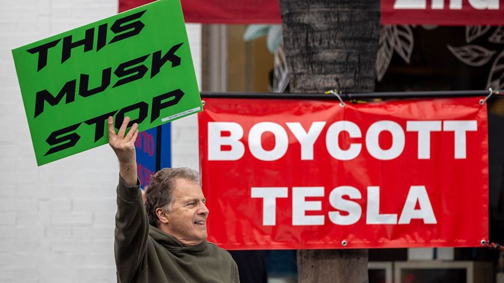 Elon Musk protest