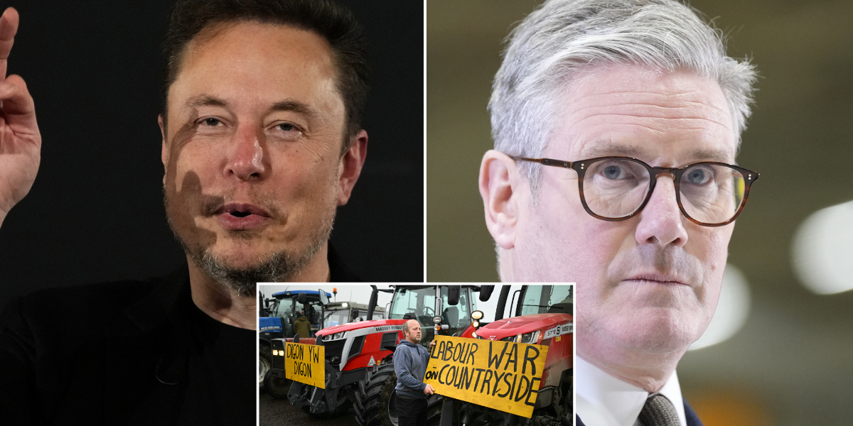 NextImg:Elon Musk slams Britain as going 'full Stalin' over farmers' tax raid