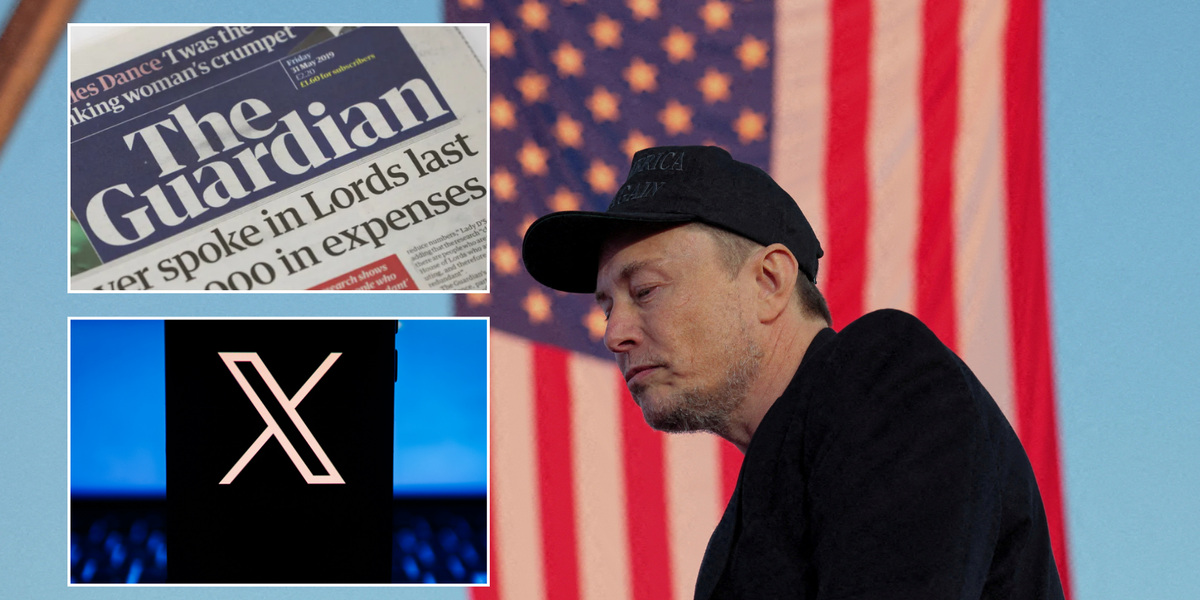 NextImg:The Guardian will no longer post on Elon Musk's X branding free speech platform as 'far-right and toxic'