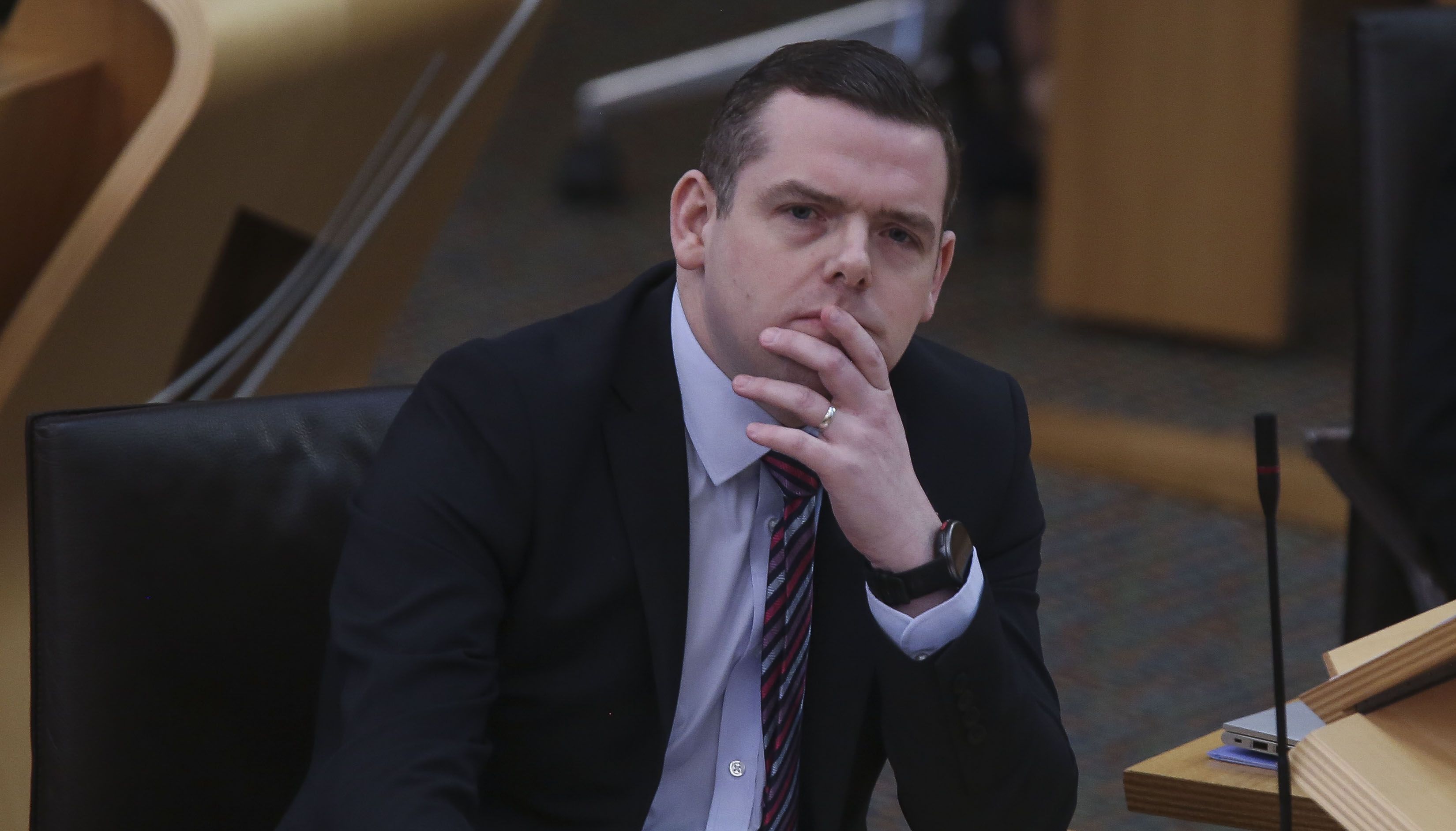 EMBARGOED TO 0001 SATURDAY MARCH 19 File photo dated 20/01/22 of Scottish Conservative Leader Douglas Ross, who will declare Scotland has become a %22far more bitter and inward-facing%22 place, during an address to his party's conference.