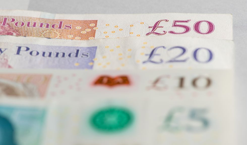 EMBARGOED TO 0001 SATURDAY MARCH 19 File photo dated 24/01/18 of UK five pound, ten pound, twenty pound and fifty pound notes, as average wages would be 76 a week higher if growth had kept pace with an international average since the financial crisis, a new study suggests.