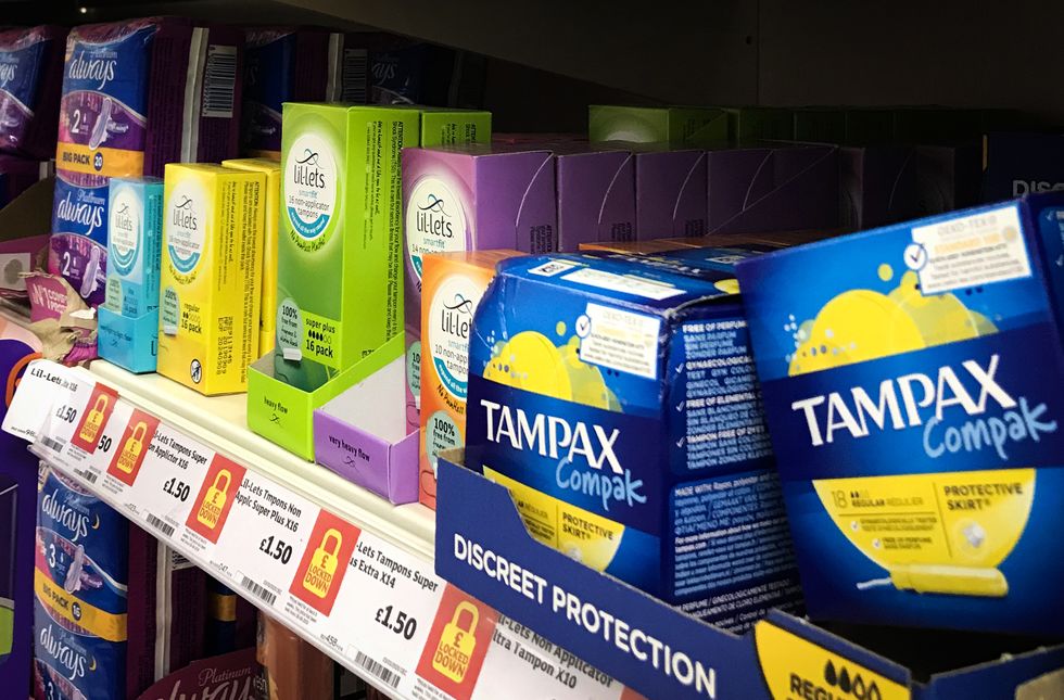 EMBARGOED TO 0001 SUNDAY AUGUST 14 File photo dated 21/02/20 of sanitary products and tampons on sale in a Glasgow supermarket. Scotland will become the first country in the world to protect the right to free period products in law when new legislation comes into force on Monday. The Period Products Act means councils and education providers will be legally required to make free sanitary products available to those who need them. Issue date: Sunday August 14, 2022.