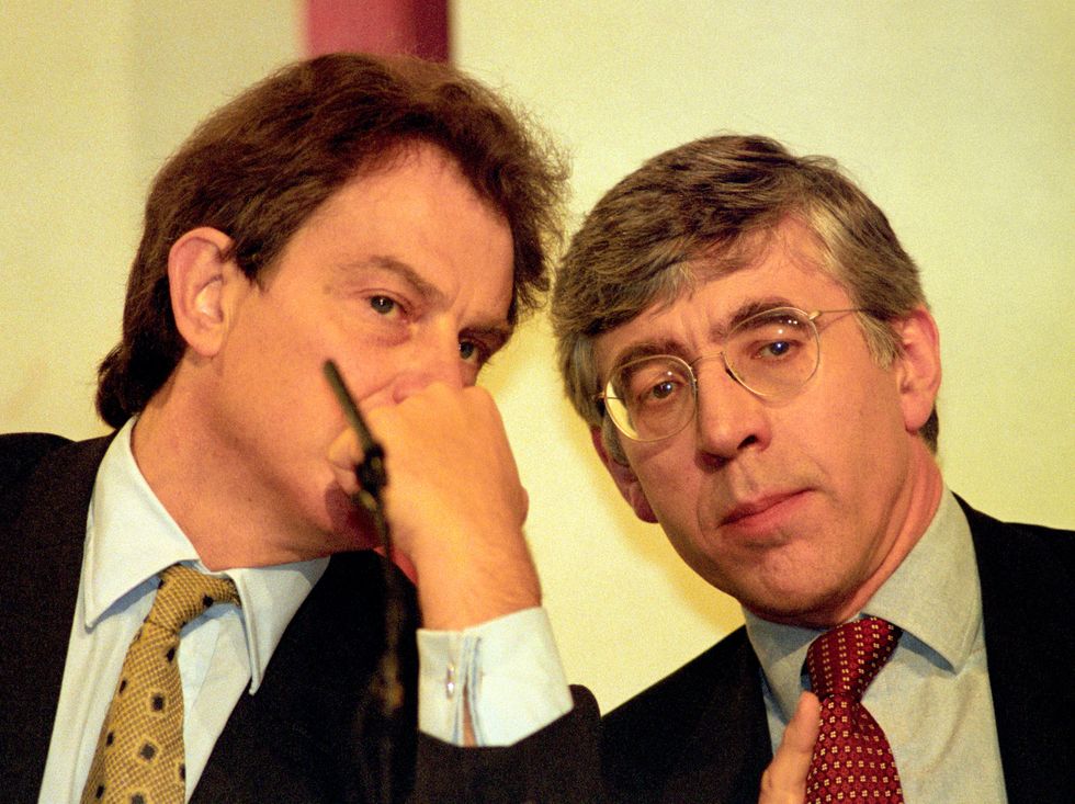 EMBARGOED TO 0001 THURSDAY DECEMBER 30 File photo dated 3/10/1996 of Tony Blair with Jack Straw (right). Blair blocked proposals for an ambitious race equality strategy following the inquiry report into the racist killing of the black teenager Stephen Lawrence in south-east London in 1993, according to newly released government papers. Issue date: Thursday December 30, 2021.