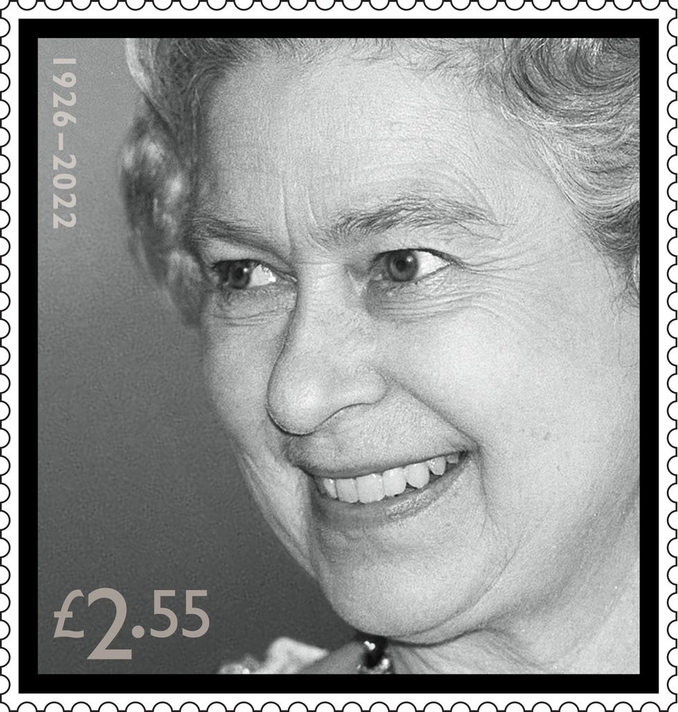 EMBARGOED TO 0001 TUESDAY SEPTEMBER 27 Undated handout photo issued by Royal Mail of their stamp of Queen Elizabeth II, taken from a photo by Tim Graham in 1996, part of a set of four issued in memory of the late monarch. Issue date: Tuesday September 27, 2022.