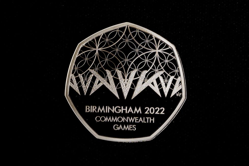 EMBARGOED TO 0001 WEDNESDAY DECEMBER 28 A Birmingham 2022 Commonwealth Games on a 50p coin, part of the release of five new Royal Mint coin designs for 2022, celebrating key events and anniversaries throughout the year, including a 50p and a 5 crown in celebration of Her Majesty the Queen's Platinum Jubilee. Each of the coins features a new and unique design by a commissioned artist and the obverse portrait of Her Majesty the Queen, designed by Jody Clark. Issue date: Wednesday December 28, 2021.